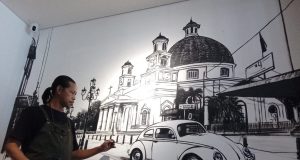 Seniman lukis di karawang