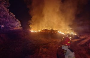 Lahan Pembuangan Limbah Konveksi di Karawang Dilalap Si Jago Merah Lahan di karawang dilalap si jago merah