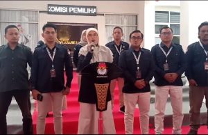 Hari pertama pendaftaran paslon ke kpu karawang