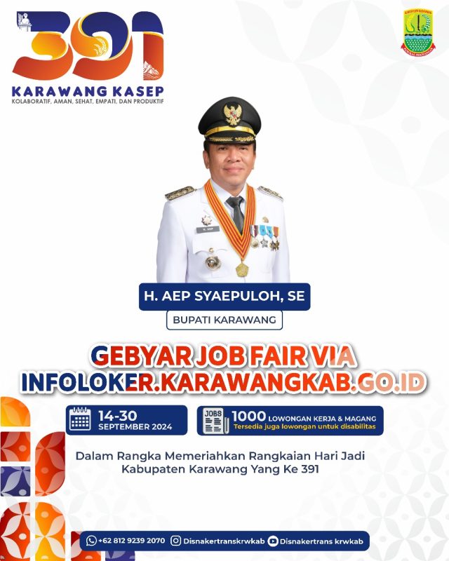 Bupati aep lowongan kerja karawang