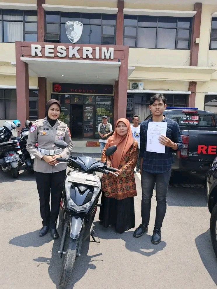 Kecelakaan motor curian di karawang