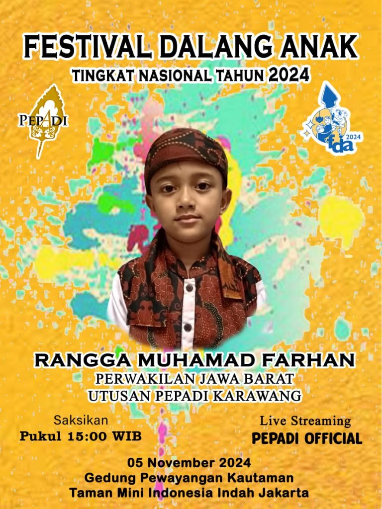 Dalang cilik karawang di festival nasional