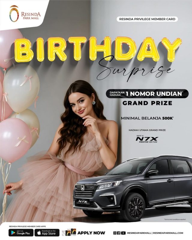 Ultah juli di resinda park mall