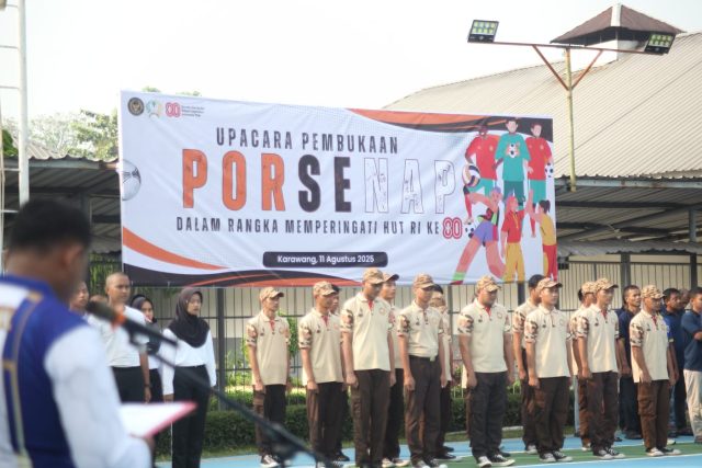 Pekan olahraga narapidana lapas karawang