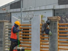 Renovasi gor panatayudha karawang