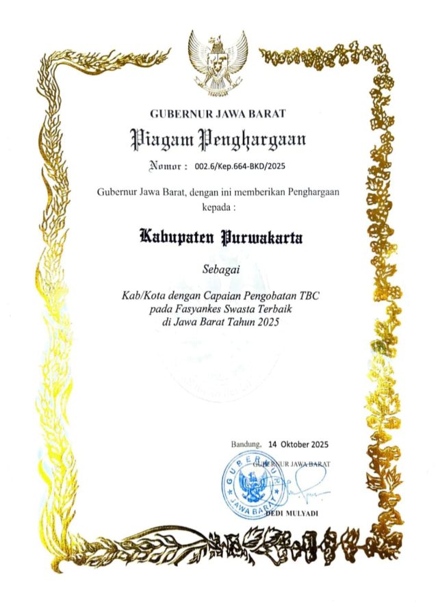 Purwakarta raih tbc Fasyankes