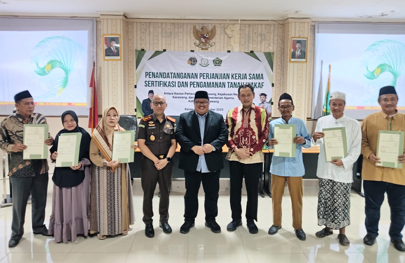 Sertifikasi tanah wakaf di karawang