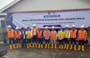 Proyek pengendalian banjir di karangligar karawang