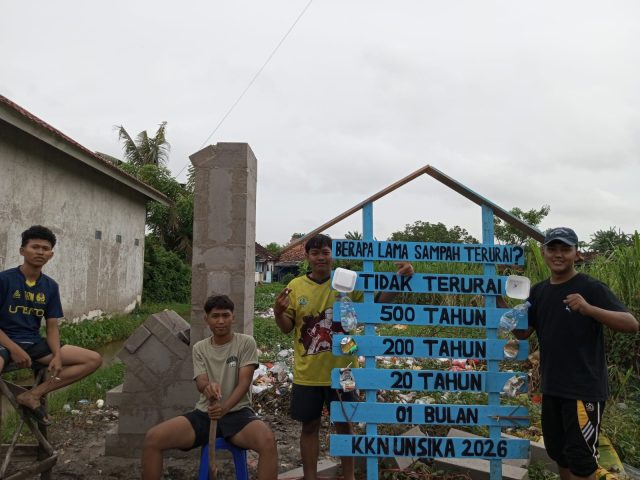 Mitigasi banjir mahasiswa kkn unsika
