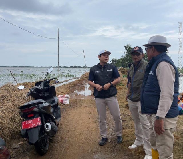 1.928 hektare sawah karawang banjir