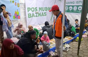 Posko mudik baznas karawang