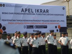 Ikrar narkoba di lapas karawang