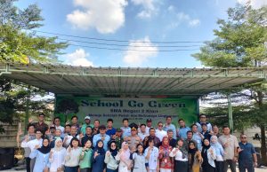 Telaga Desa KIIC Hijaukan SMAN 2 Klari lewat School Go Green, Dorong Jadi Sekolah Adiwiyata Penghijauan kiic sman klari