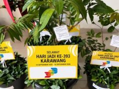Ucapan hut karawang bibit pohon