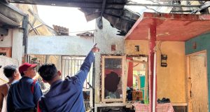 Niat Bakar Sarang Tawon, Rumah Warga di Karawang Malah Terbakar Rumah terbakar tawon di karawang